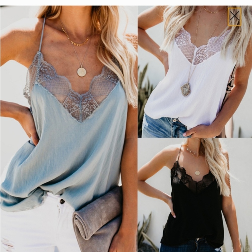 πONLY 2 MED LEFTπ White Camisole - Picture 4 of 5